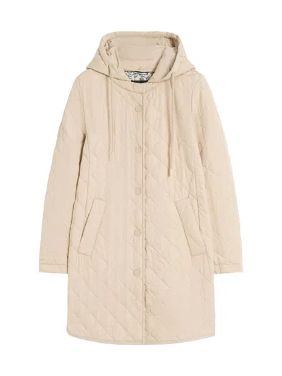 Weekend Max Mara Women's Water Repellent Fabric Padded Parka Coat In Sand