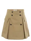 Weekend Max Mara Women's Zebio Skirt Beige | Size 44 | 2515101021600001 In Beige