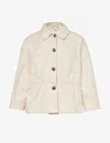 Weekend Max Mara Song Patch-pocket Cotton And Linen-blend Jacket In Ivory