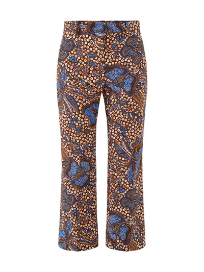 Weekend Max Mara Womens Onde Casual Trousers Multi In Brown