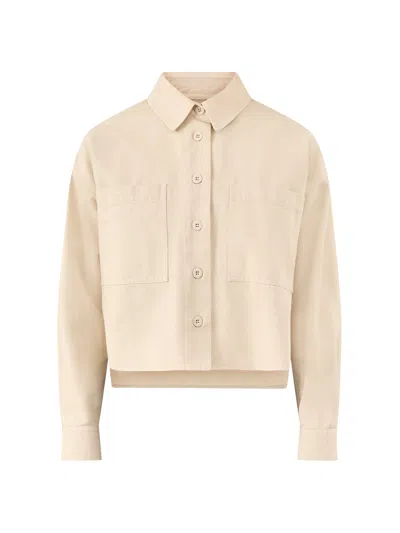 Weekend Max Mara Womens Radente Button Down Shirt Cream In Sand