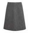 Weekend Max Mara Wool A-line Skirt In Gray