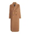 Weekend Max Mara Wool-alpaca-blend Double-breasted Overcoat In Brown