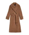 Weekend Max Mara Wool Alpaca Double Breasted Coat In Brown