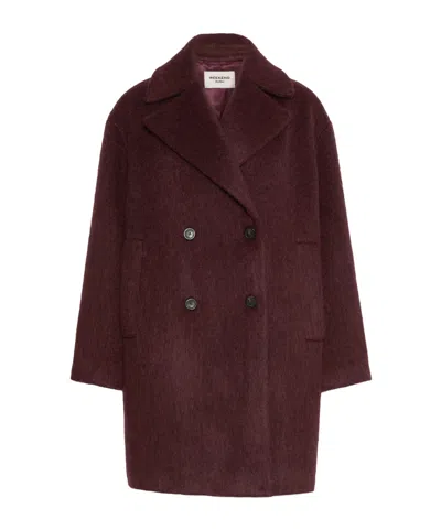 Weekend Max Mara Wool And Alpaca Blend Coat In Gold