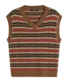 Weekend Max Mara Wool And Alpaca Jacquard Gilet In Brown