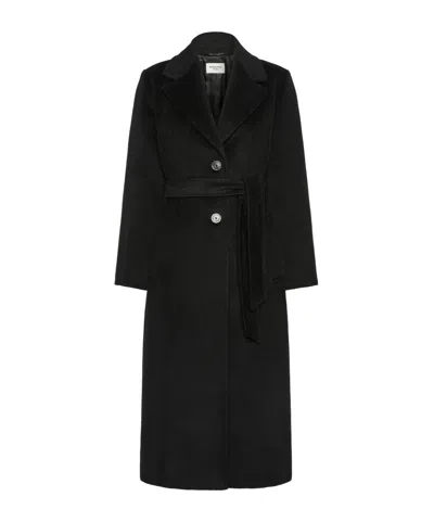 Weekend Max Mara Wool And Alpaca Teddy Long Coat In Blue