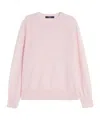 Weekend Max Mara Wool And Cashmere Basic Sweater In Pink