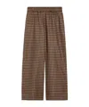 Weekend Max Mara Wool Blend Ebe Wide-leg Pant With Embroidery In Brown