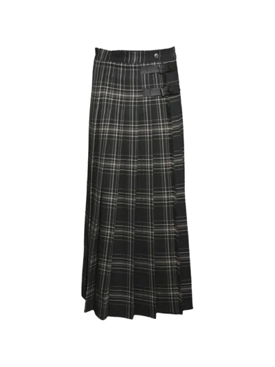Weekend Max Mara Wool Batavia Pleated Skirt In Multi