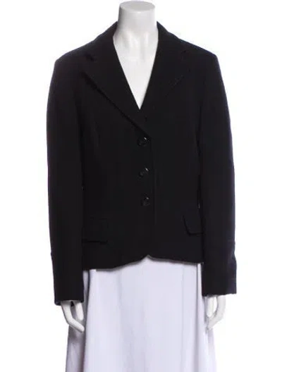 Pre-owned Weekend Max Mara Wool Blazer In Blue
