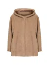 Weekend Max Mara Wool-blend Coat In Brown