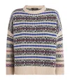 Weekend Max Mara Wool-blend Jacquard Sweater In Neutral