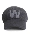 Weekend Max Mara Wool-blend Knitted Baseball Cap In Gray