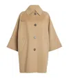 Weekend Max Mara Rufo Single-breasted Wool Coat In Neutral