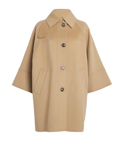 WEEKEND MAX MARA WOOL-BLEND QUILTED DOLMAN COAT