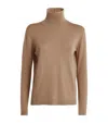 Weekend Max Mara Kiku Camel Turtleneck Sweater In Beige