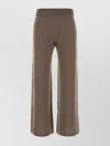 Weekend Max Mara Cappuccino Wool Blend Tennis Pant In Brown