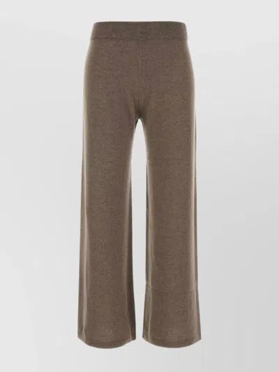 Weekend Max Mara Wool Blend Tennis Pant With Ribbed Waistband