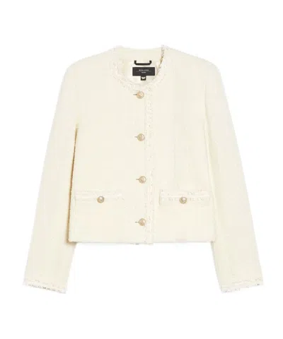 Weekend Max Mara Balia Jacket In Ecru