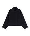 Weekend Max Mara Wool Broadcloth Cropped Coat