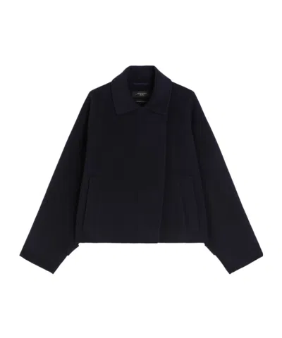 Weekend Max Mara Wool Broadcloth Cropped Coat