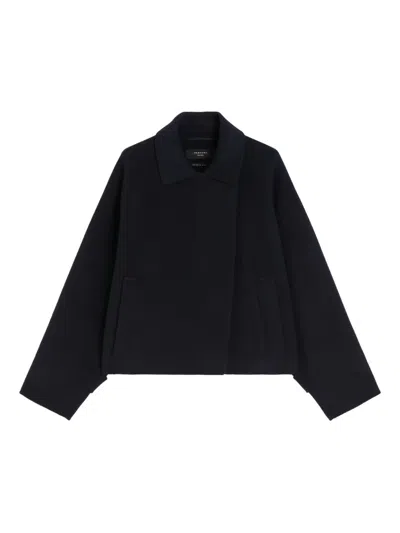 WEEKEND MAX MARA WOOL BROADCLOTH CROPPED COAT