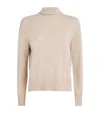 Weekend Max Mara Wool-cashmere Roll-neck Sweater In Neutral
