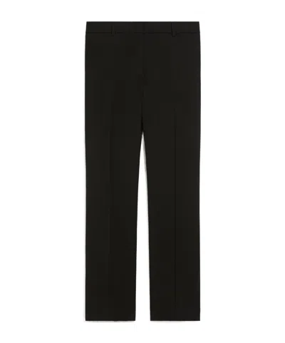 Weekend Max Mara Wool Casual Pants In Black