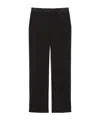 Weekend Max Mara Wool Cloth Trousers In Black