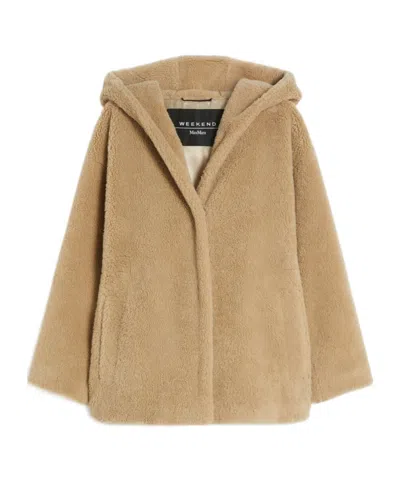 Weekend Max Mara Wool Coat In Brown
