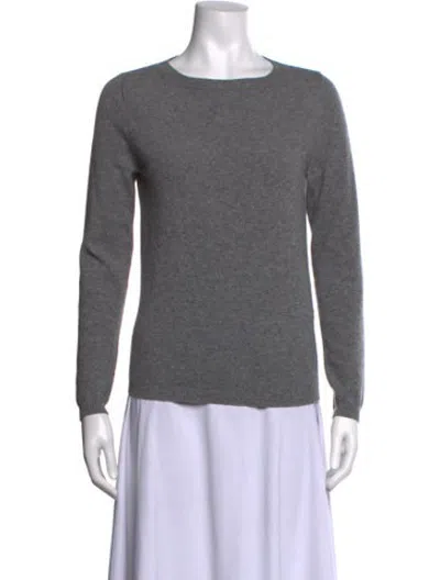 Pre-owned Weekend Max Mara Wool Crew Neck Sweater In Grey