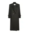 Weekend Max Mara Wool Double-breasted Coat In Black