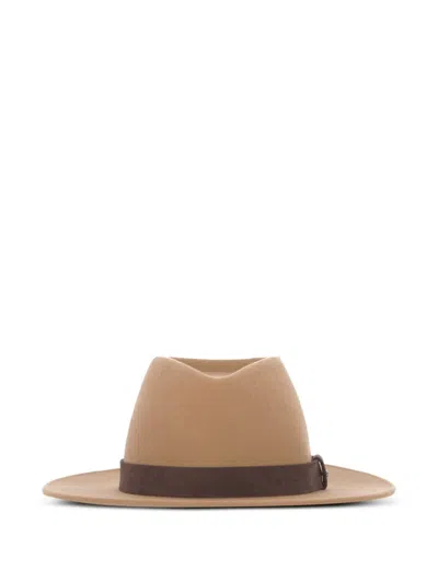 Weekend Max Mara Wool Fedora Hat In Neutral