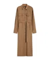 Weekend Max Mara Wool Flannel Dress In Brown