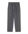 Weekend Max Mara Wool Flannel Trousers In Gray