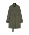 Weekend Max Mara Wool Gabardine Dress In Green