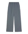 Weekend Max Mara Wool Gabardine Trousers In Gray