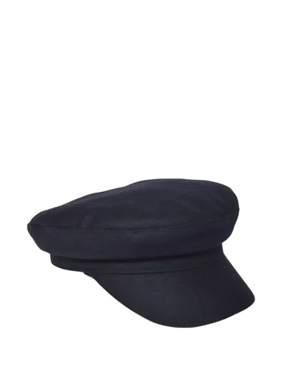 Weekend Max Mara Wool Hat In Blue