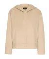 Weekend Max Mara Hooded Coat Long Sleeves Front Pockets In Brown