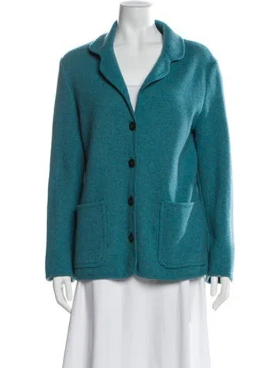 Pre-owned Weekend Max Mara Wool Jacket In Blue