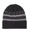 WEEKEND MAX MARA WOOL JACQUARD BEANIE