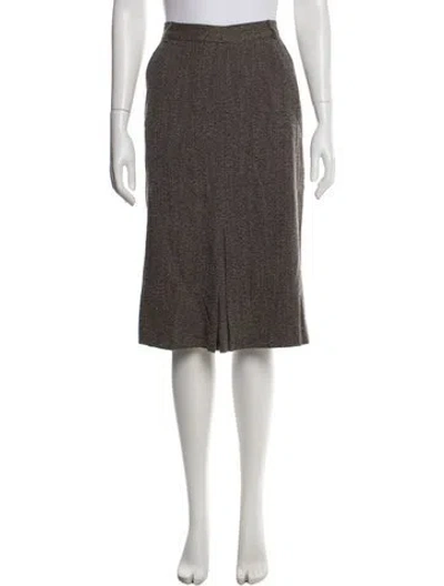 Pre-owned Weekend Max Mara Wool Knee-length Skirt In Purple