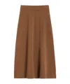 Weekend Max Mara Weekend Maxmara Wool Knit Skirt In Brown