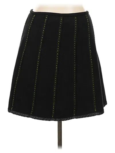 Pre-owned Weekend Max Mara Wool Skirt In Black