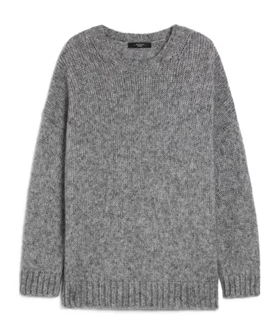 WEEKEND MAX MARA MOHAIR AND LUREX YARN JUMPER