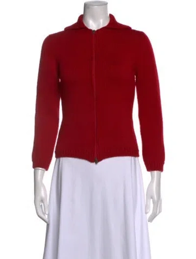 Pre-owned Weekend Max Mara Wool Sweater In Red