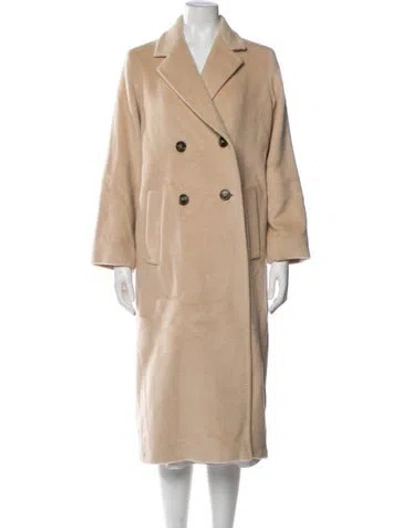 Pre-owned Weekend Max Mara Wool Trench Coat In Neutral