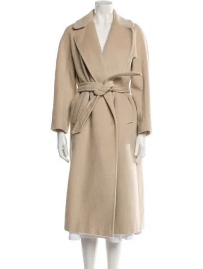 Pre-owned Weekend Max Mara Wool Trench Coat In Neutrals