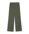 Weekend Max Mara Petra Long Trouser Dark Green In Green